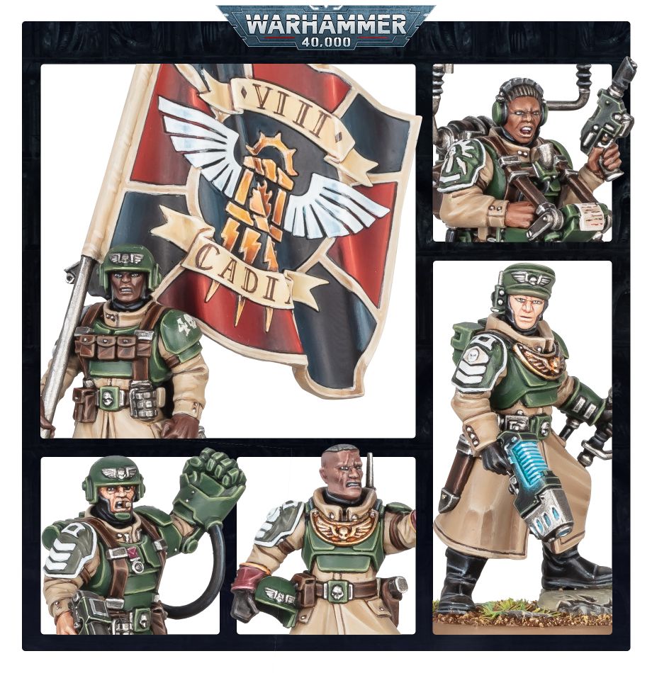 Warhammer 40,000 – Astra Militarum: Cadian Command Squad - Image 3