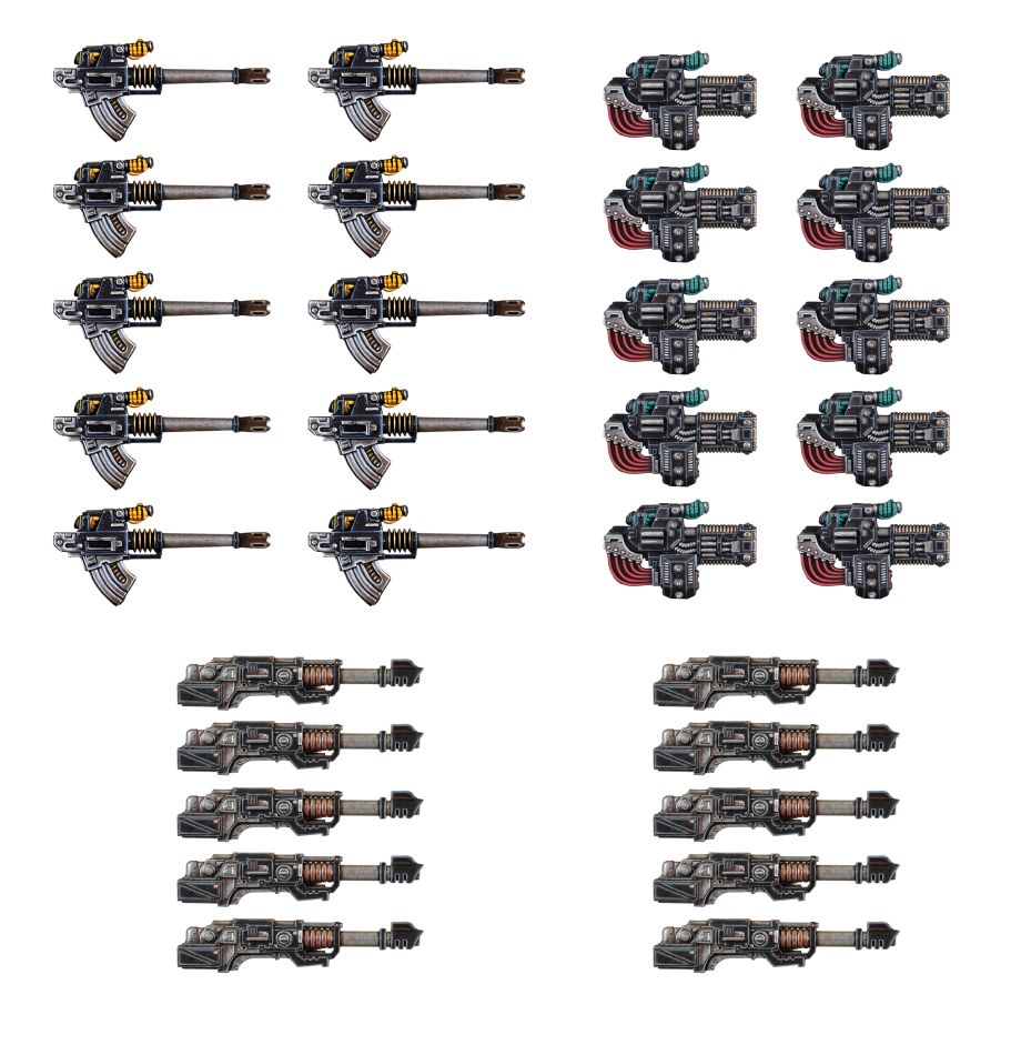 Warhammer: The Horus Heresy – Legiones Astartes Heavy Weapons Upgrade Set (Volkite Culverins, Lascannons & Autocannons) - Image 2