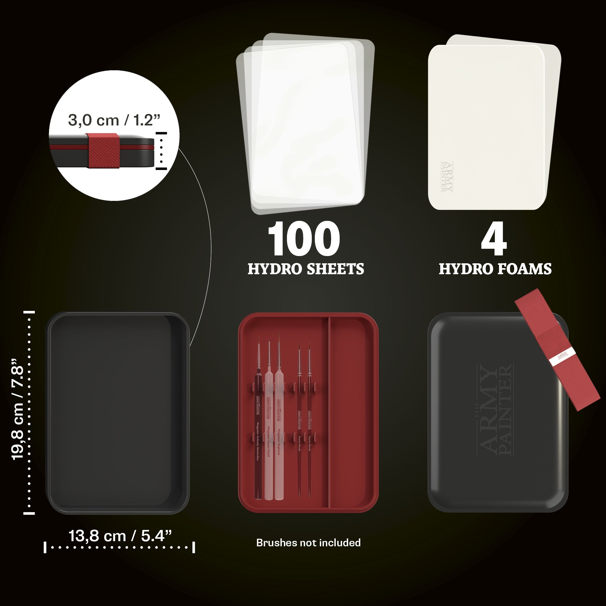 The Army Painter Wet Palette Hydro Bundle & Brush Storage - Image 5