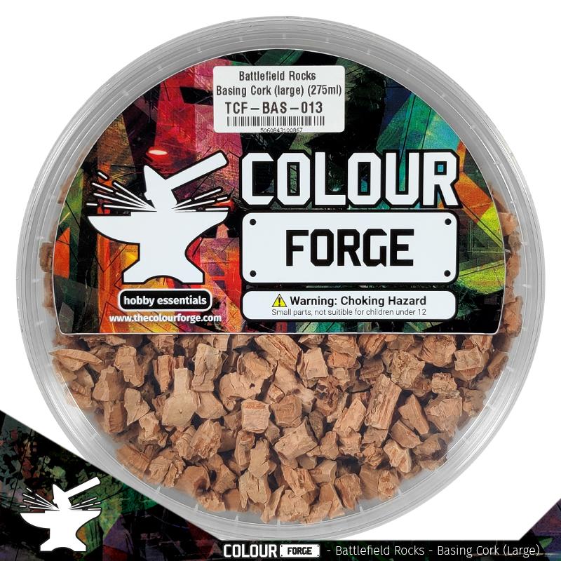 Colour Forge Battlefield Rocks: Basing Cork – Large (385ml – 33% Extra) box